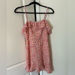 Altar’d State Floral Pink Mini Dress